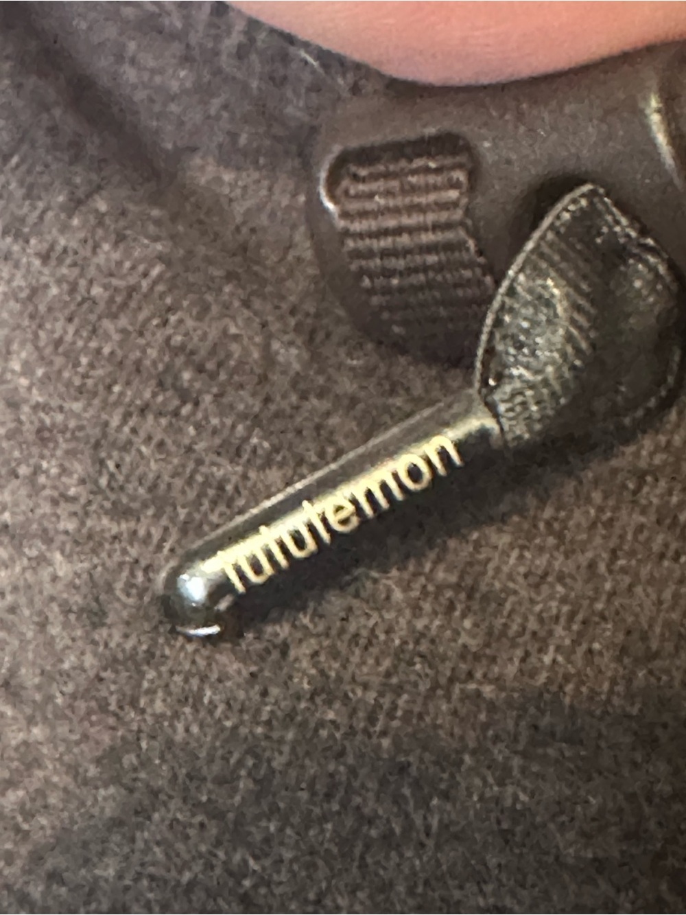 Lululemon Athletica Gratitude Wrap Heathered Fox Brown Drawstring Toggle Detail - Picture 5 of 10